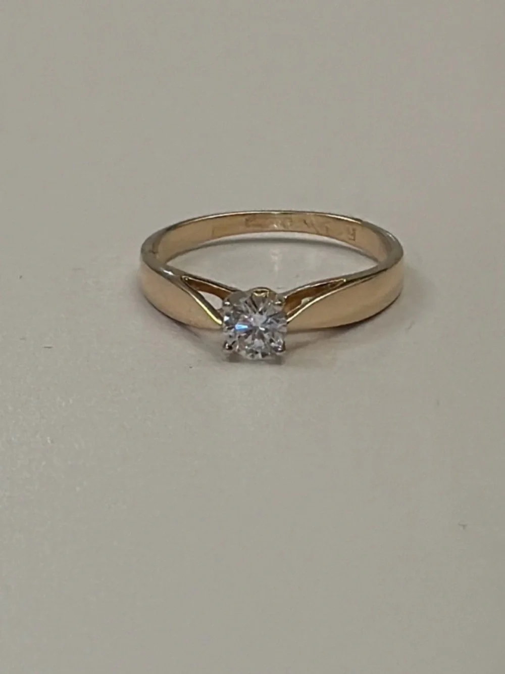 🌟6XHP🌟Ladies 0.28 Real Diamond ring. Ring Size 5 weighing 1.77 grams - Picture 12 of 13